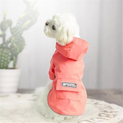 United PawShield Full Coverage Waterproof Dog Raincoat With Hood For Small Dogs pink l