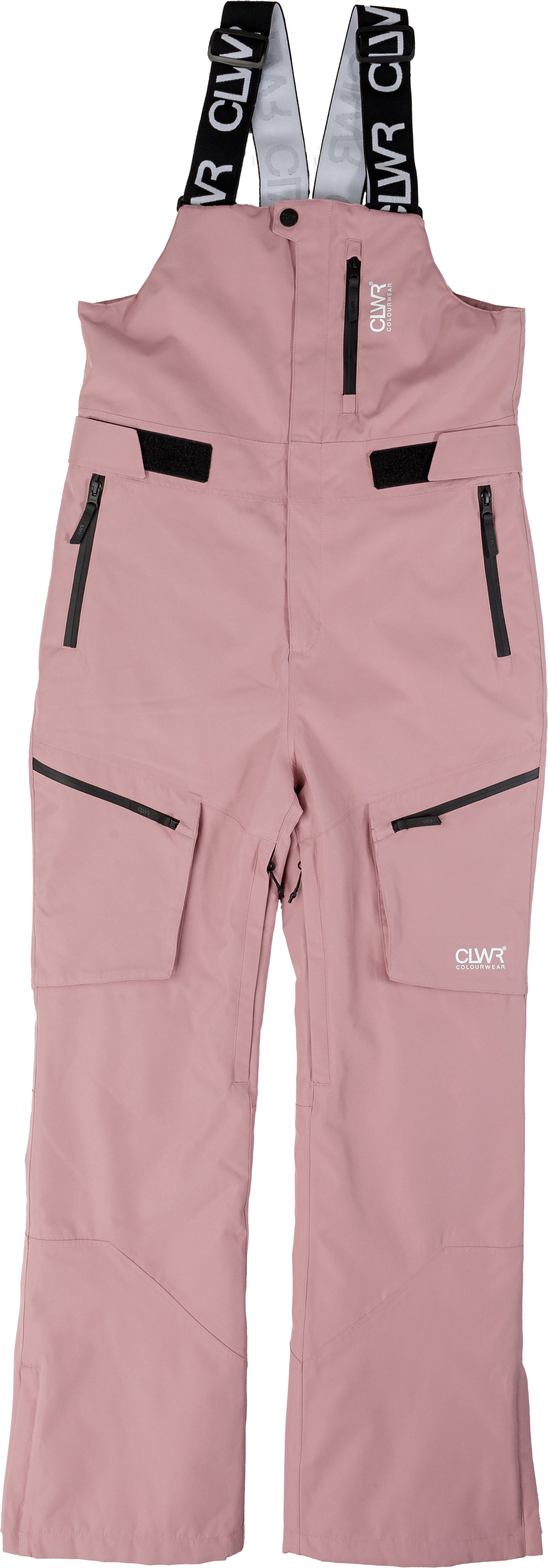 ColourWear Women's Slash Bib Pants Dark Rose, XS