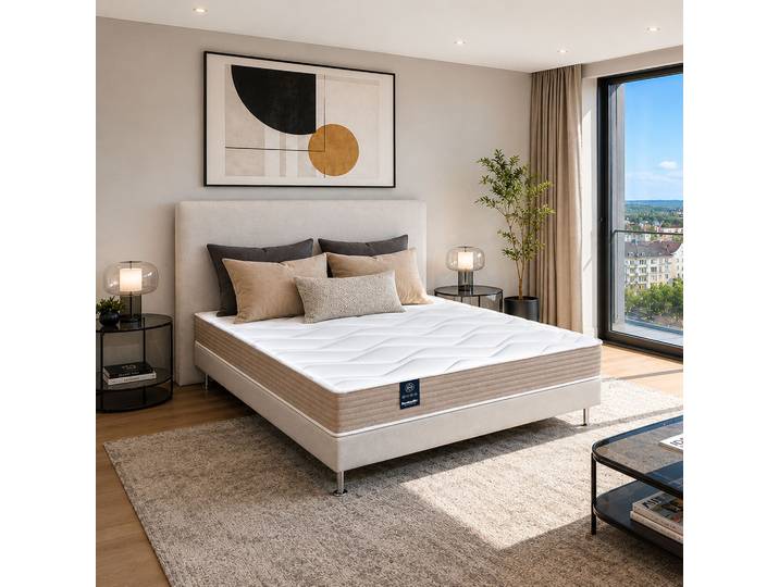 Matelas 120x190 cm mousse HR ferme Dunlopillo Camélia