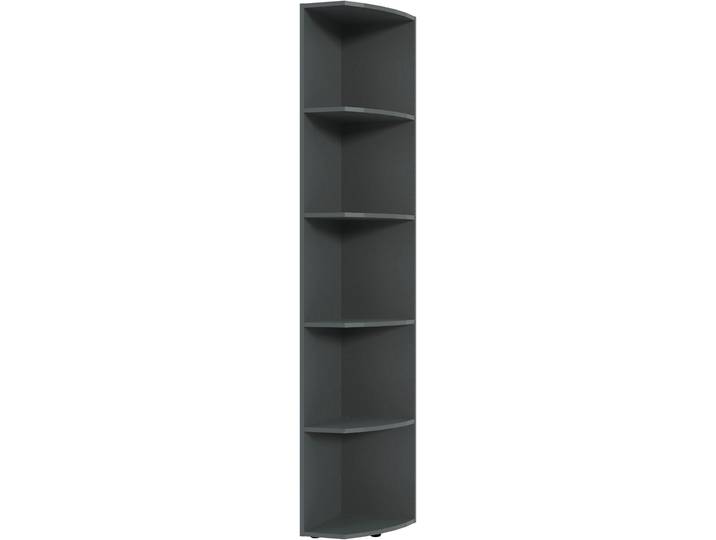 Eckregal WIMEX Multiraumkonzept , grau (grafit), B:30cm H:185cm T:38cm, Holzwerkstoff, Regale, Eckregal, planbar und erweiterbar