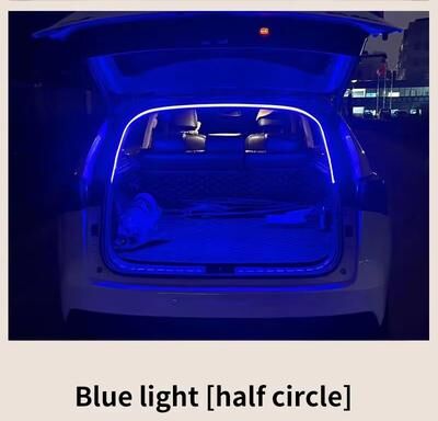 Inspired Finds Car Trunk LED Light Strip High Brightness Ambient Lighting, Automatic Sensing, Wiring Free Installation 6.56 Ft Blue