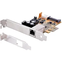 StarTech com 1 Port 2.5Gbps PoE Network Card, PCIe Ethernet Card w/RJ45, 30W 802.3at PoE NIC for Des (PCI Express 2.1), Netzwerkkarte