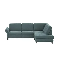Max Schelling Ecksofa Flachgewebe Maximum Plus ¦ türkis/petrol ¦ Maße (cm): B: 265 H: 91 T: 200.0