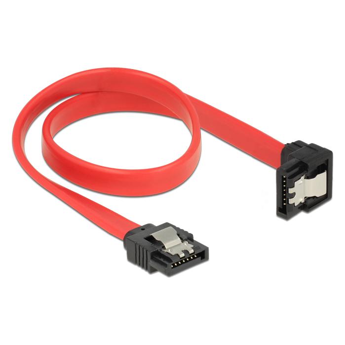 Delock SATA /s Stecker gerade > SATA Stecker unten (30 cm, SATA) (83978)