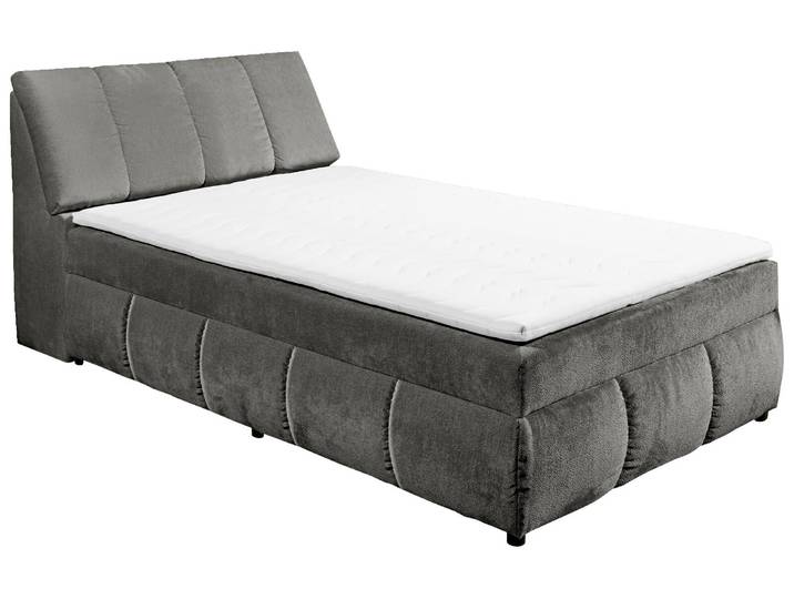 Z2 Boxspringbett VALENCIA, Graphit, Velours