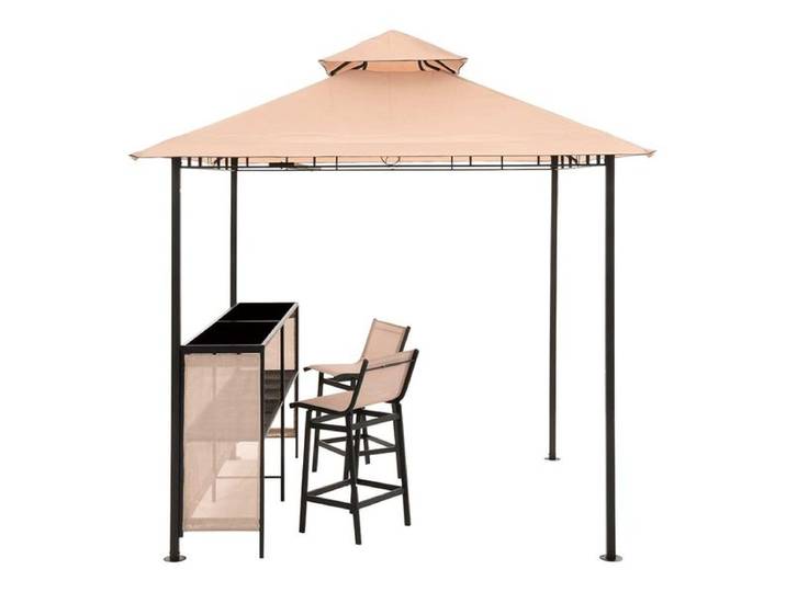 OUTLIV. Gartenpavillon mit Bar & 2 Stühlen