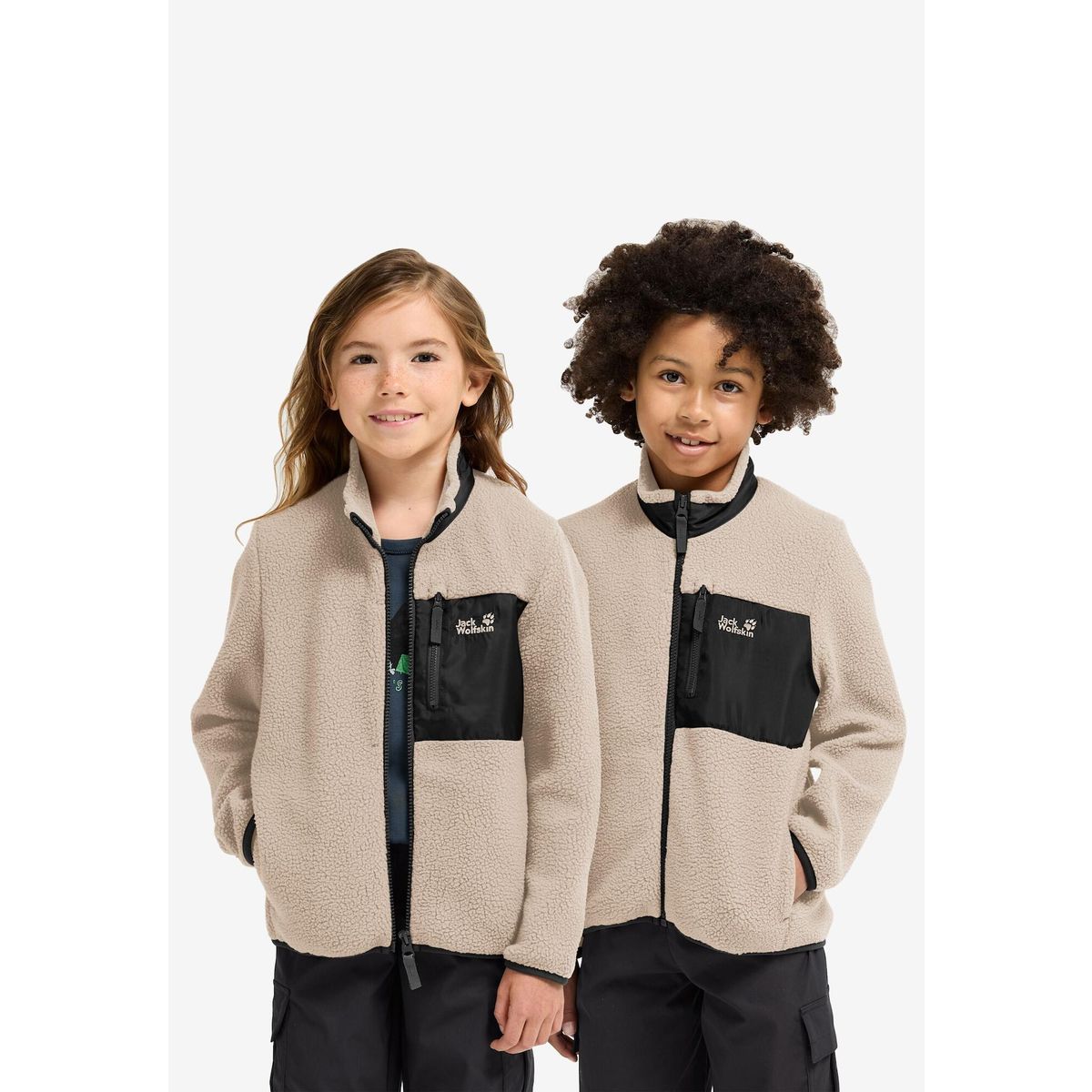 Jack Wolfskin Lite Curl Full Zip K oyster (A0084) 152 A65885_A0084_K14