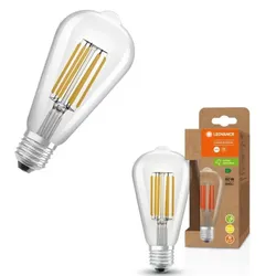 LEDVANCE LED Classic Edison 60 Filament Energy Efficiency Class A S 3,8W 830 Clear E27 3000K warmweißes Licht