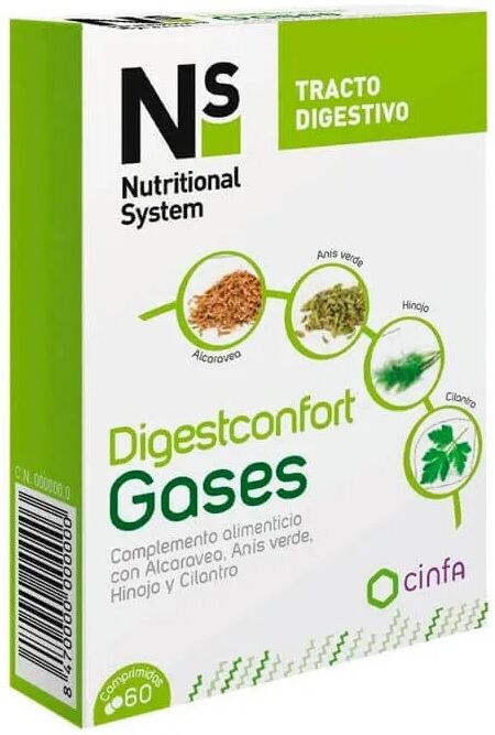 Ns Nutritional System Ns Digest Confort Gases 60 Cápsulas