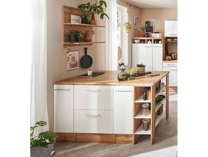 Kücheninsel Hilde 150 cm 150 x 90 x 90cm Weiß/Weiß