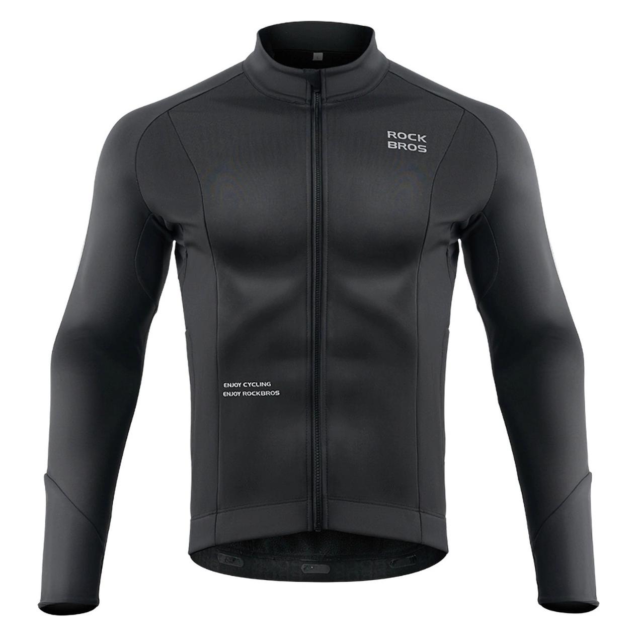 Rockbros 15400002002 Langarm-Radtrikot Herbst/Winter M - Schwarz (M, S) (1701423730)