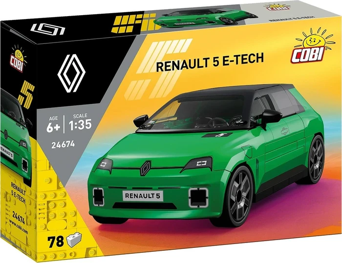 COBI Renault 5 E-Tech (grün, Maßstab 1:35)