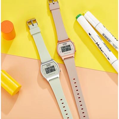 Inspired Finds White Waterproof Digital Sports Watch For Women With Alarm And LED Display white