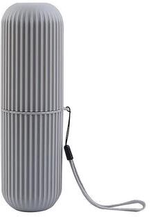 Uplifted Finds Portable Toothbrush Toothpaste Holder Travel Storage Case gray