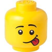 LEGO Storage Head "Silly", klein, Aufbewahrungsbox gelb
