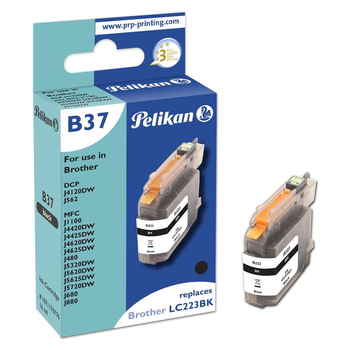 Pelikan B37 Black  - Schwarz - Brother - Einzelpackung - 1 Stück(e) - 600 Se (BK) (1071170776)