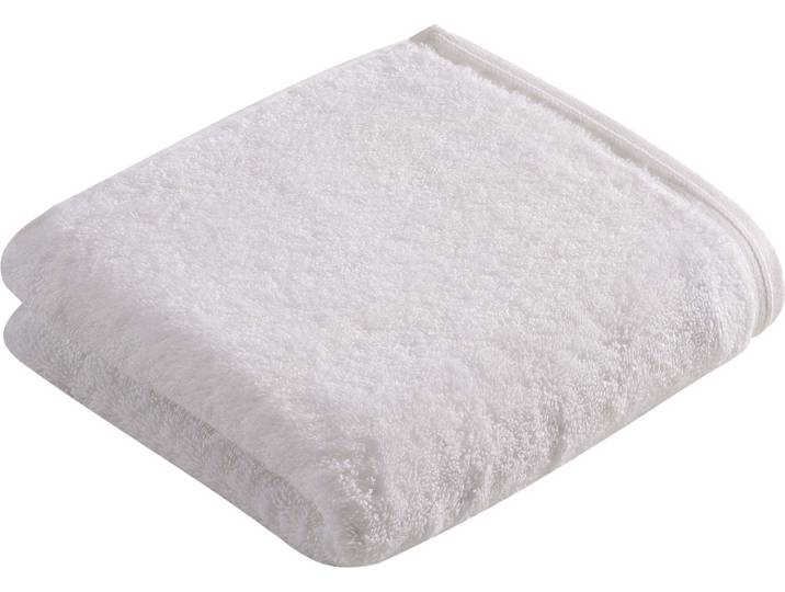 Handtuch VOSSEN Vegan Life , weiß, B:60cm L:110cm, Webfrottier, Obermaterial: 100% Baumwolle, Handtücher, Handtuch, 100% vegan