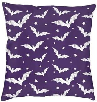 Uplifted Finds Pastel Goth Pink And Black Bats Pillow Cover Halloween Decorative Witch Cushion Case 45x45cm 13 55 X 55 Cm