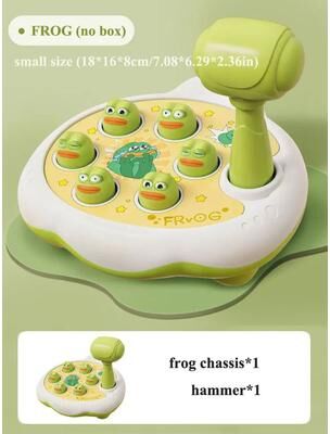 Uplift Picks Montessori Hammer Puzzle Toy For Toddlers 12 To 24 Months green Frog