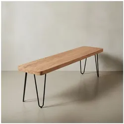 Esszimmerbank BAGLI Massivholz Landhausstil, Akazie 160x40x45 cm