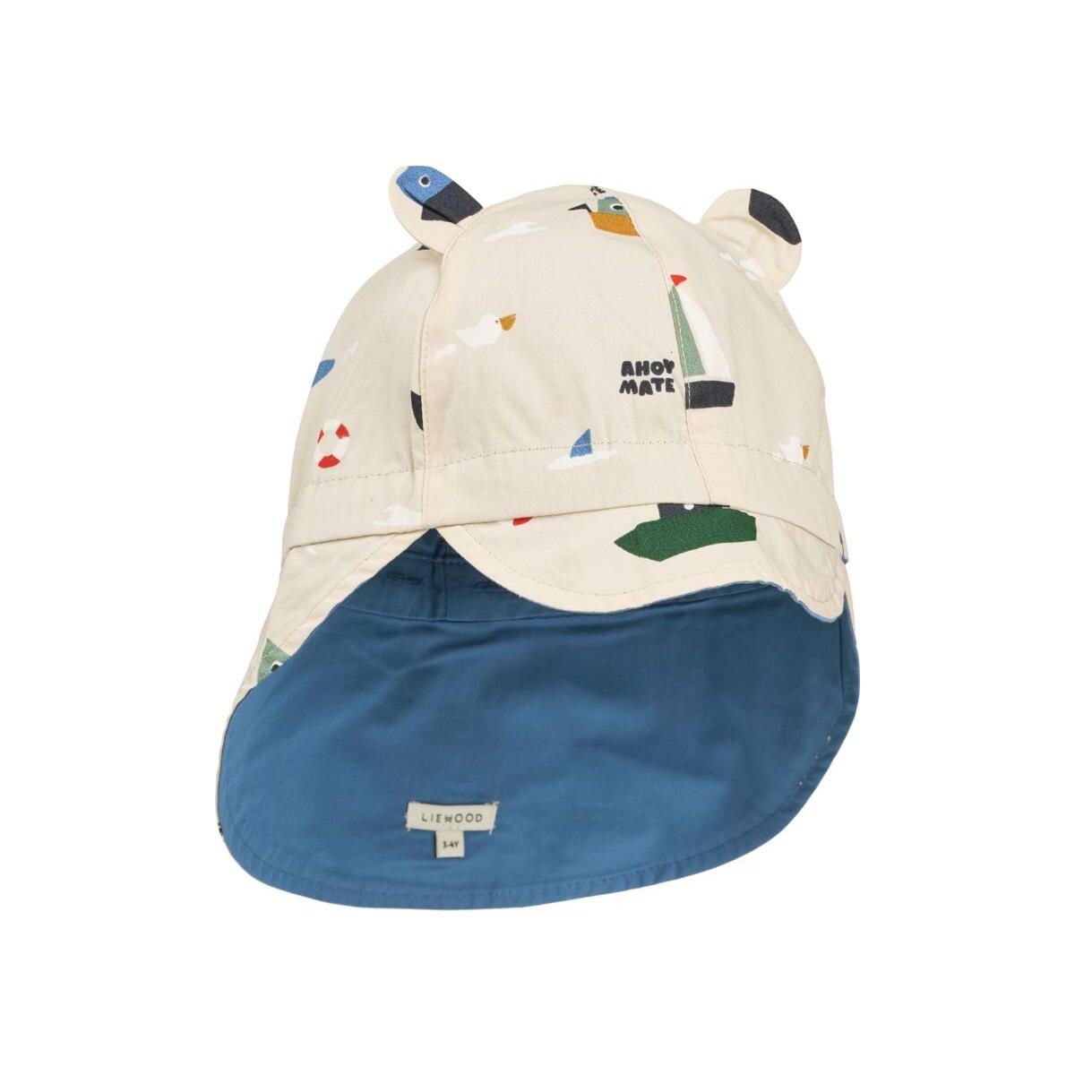 Liewood Gorm Reversible Sun Hat w Ears sailing / sandy (2618) 0/3 M LW17698-2618-0/3 M-CU