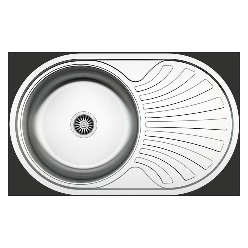 Asil Krom Stainless Steel Sink As196+ Syphon (Einbauspüle, 48 cm, 78 cm) (44389938)