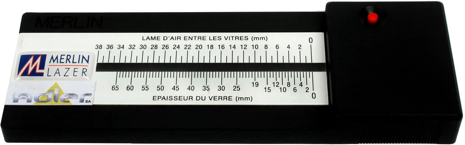 Mesureur Merlin Lazer épaisseur de verre ADLER 18360H