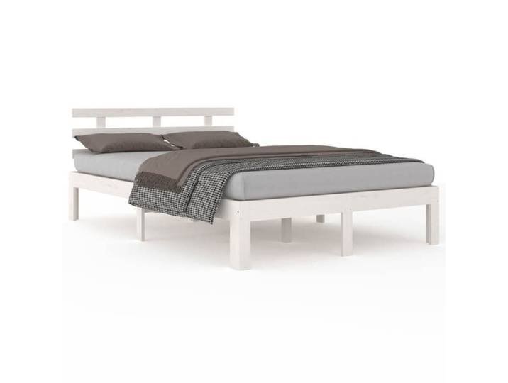 Luxe&Mode Structure de lit sans matelas blanc 140x190 cm 2 ans garantie LV14826