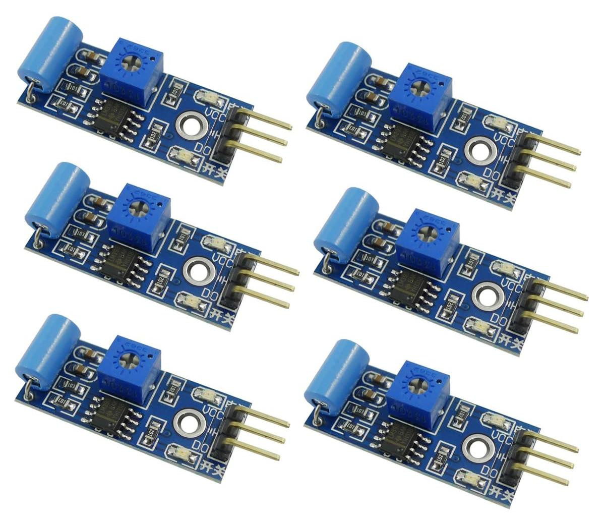 Dripio SW-420 trillingssensor module voor Arduino, 3,3–5 V, digitale uitgang