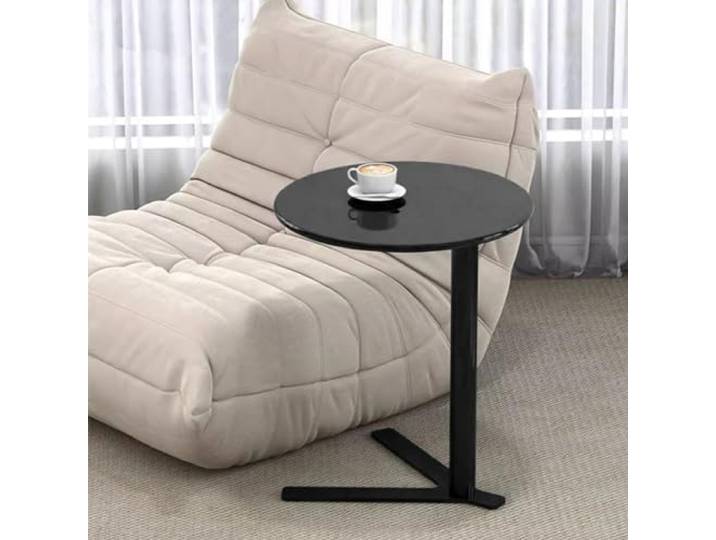 Drsyffsup Metall-Beistelltisch, moderner Nachttisch, runde Beistelltische, Couchtisch, einfacher Akzenttisch für Wohnzimmer, Schlafzimmer, Balkon, Büro, kleine Räume (Size : 40x40x60cm)