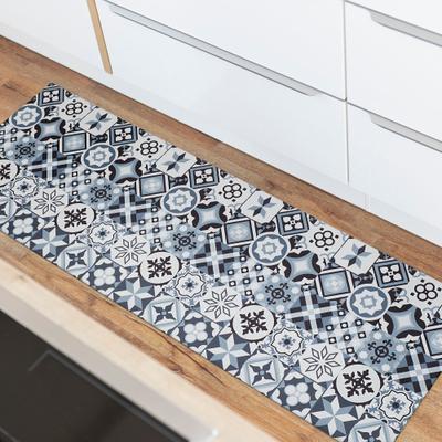 Vinylteppich ANDIAMO "Marrakesch", grau, B:120cm H:3,5mm L:170cm, Polyester, Teppiche, abwischbar, rutschhemmend, Fliesen oder Beton Design, auch als Läufer