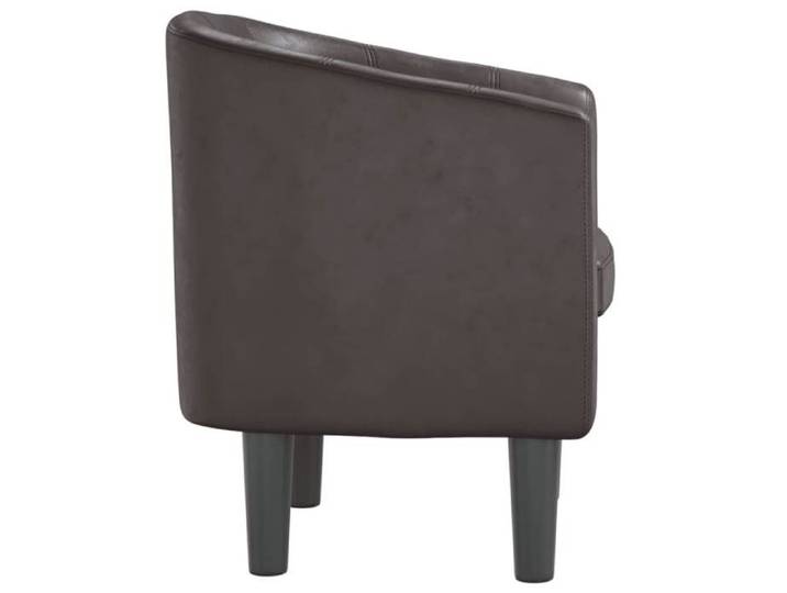 TOP 2026  Chaise Relax - 1 place Fauteuil - marron similicuir - 70x56x68 cm FF4854