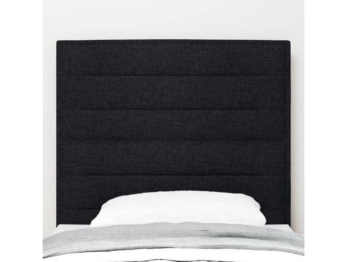 MGH@ Tête de lit LED - Moderne - pour lire ou regarder télévision - Design Lignes Noires 100 cm Tissu fr2562