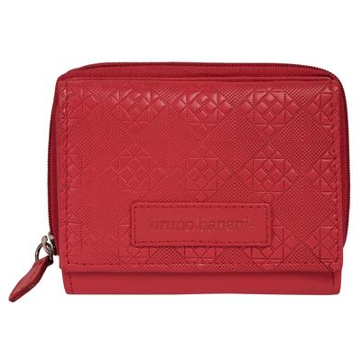 Geldbörse BRUNO BANANI "BRUNO BANANI Damen echt Leder", Damen, rot, Leder, Kleinlederwaren, echt Leder