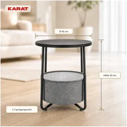 Karat, Couchtisch + Beistelltisch, Beistelltisch Luca (45 x 50 cm)