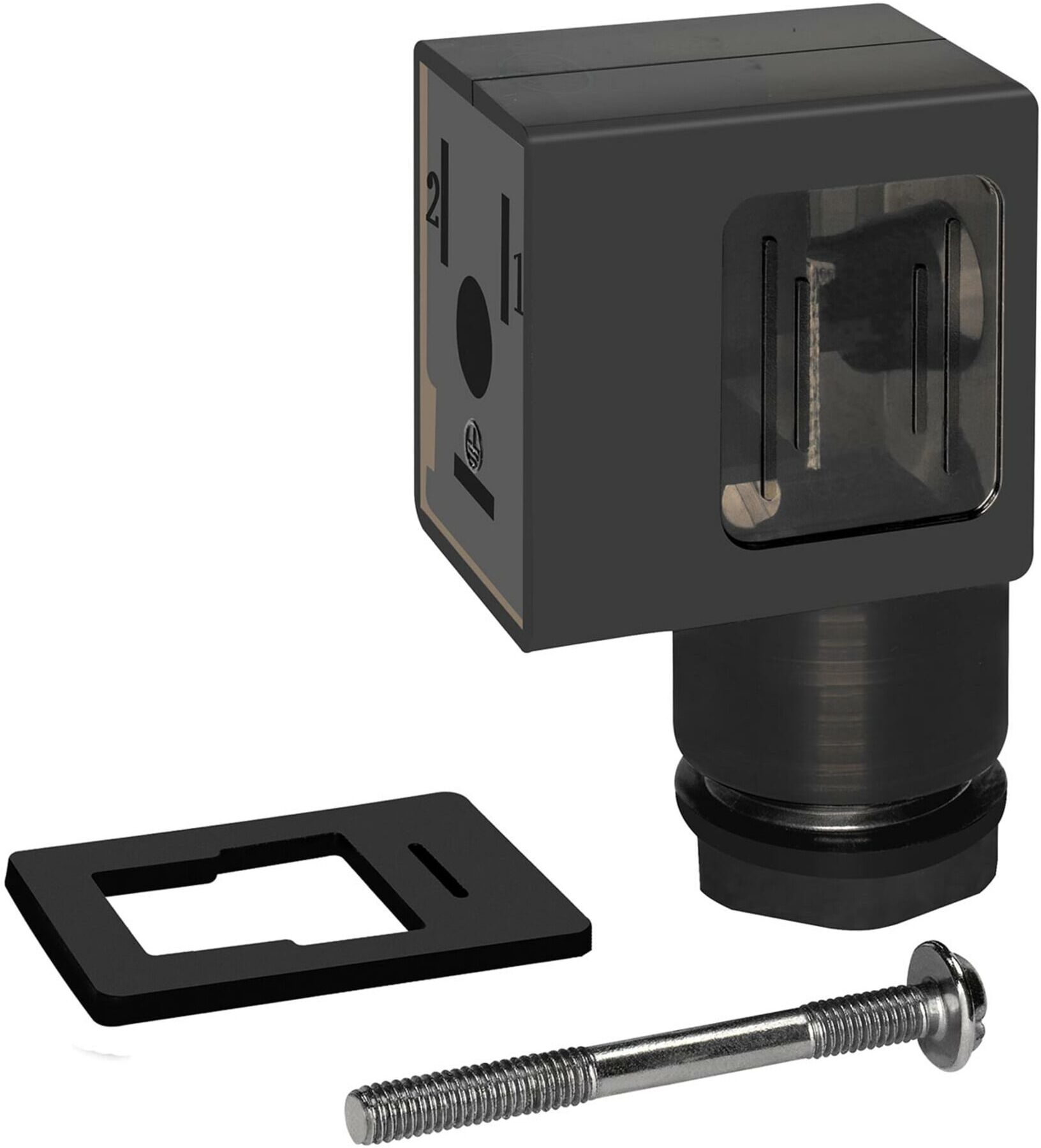 Riegler Gerätestecker mit LED, 110 V, 22 mm, Bauform B (1920.9PL110)