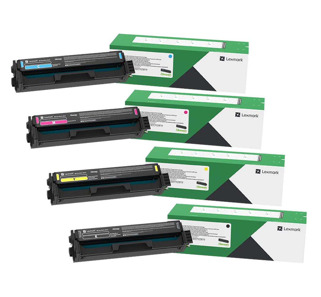 Lexmark Original C3220 Toner - 4er Multipack - cyan, magenta, gelb, schwarz OPC3220