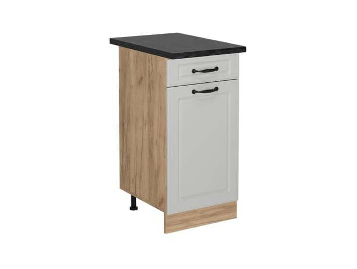 Vicco Küchenunterschrank R-Line, Weiß Landhaus, 40 cm