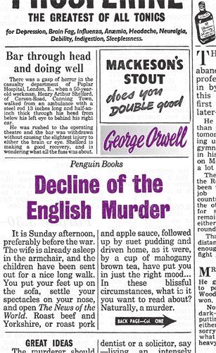 George Orwell - Decline of the English Murder (Penguin Great Ideas) - Preis vom 09.10.2026 07:28:09 h