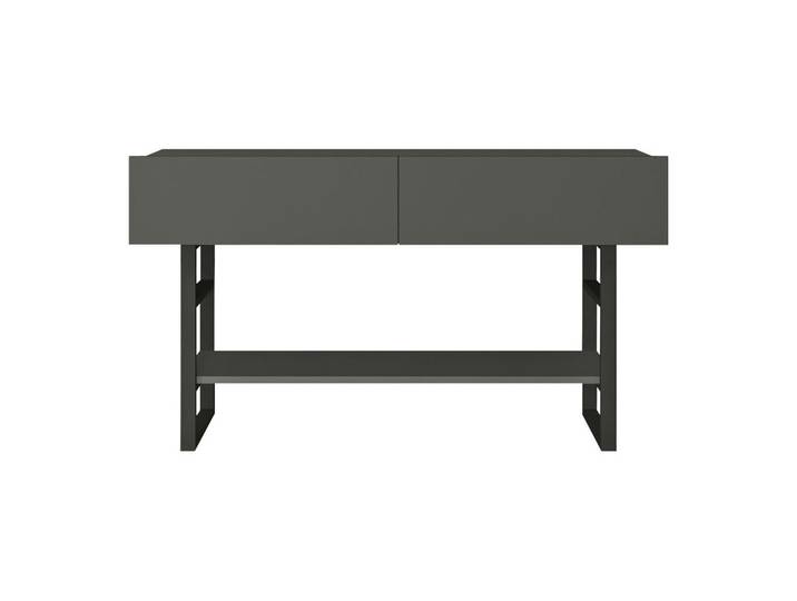 [en.casa] Konsolentisch Lappeenranta, Anthrazit, Metall, 139x76x43 cm, Wohnzimmer, Wohnzimmertische, Konsolentische