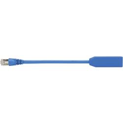 Telegärtner RJ45 Netzwerk Adapter [1x RJ45-Stecker - 1x RJ45-Buchse] 20.00 cm Blau 100008045