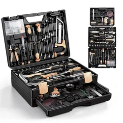 VEVOR Werkzeug Set 394-tlg. Werkzeugkoffer Werkzeugkasten Werkzeugkiste, für Alltägliche Hausreparaturen & Heimwerkerprojekte, mit PE-Aufbewahrungskoffer, Hammer, Schraubenschlüssel, Bits & Zange