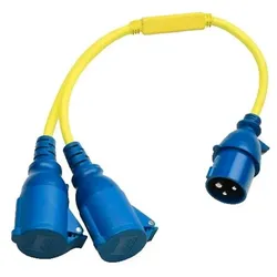 Victron Splitter 16A 250V CEE Stecker auif 2x CEE Kupplung