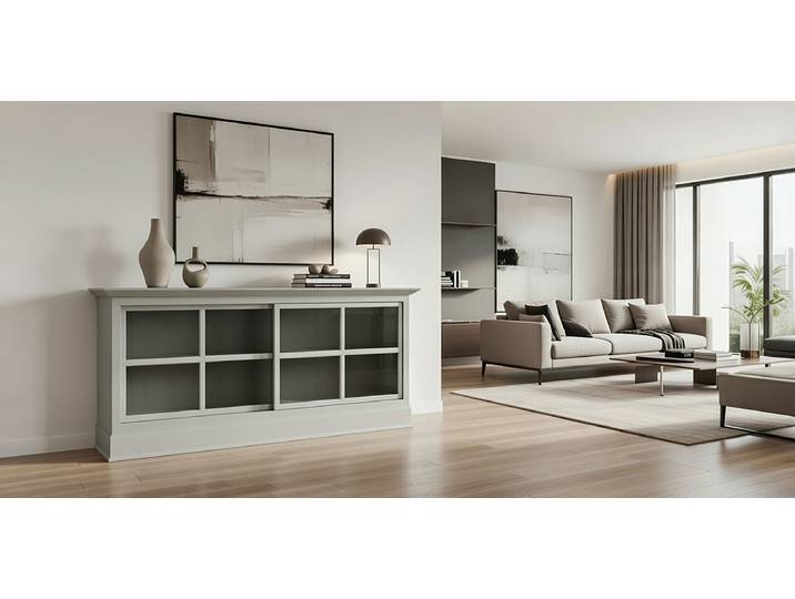 Sideboard I 191 x 84 x 49cm Grau/Granit