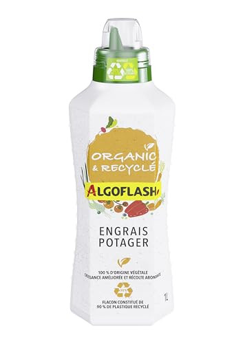 Algoflash Naturasol organische en gerecyclede vloeibare meststof voor planten, 1 liter