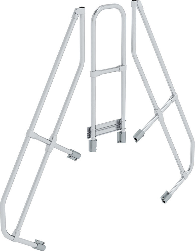 Zweites Geländer, für Überstiegsbrücke, für 5 Stufen und Plattform 800 x 600 mm MUNK