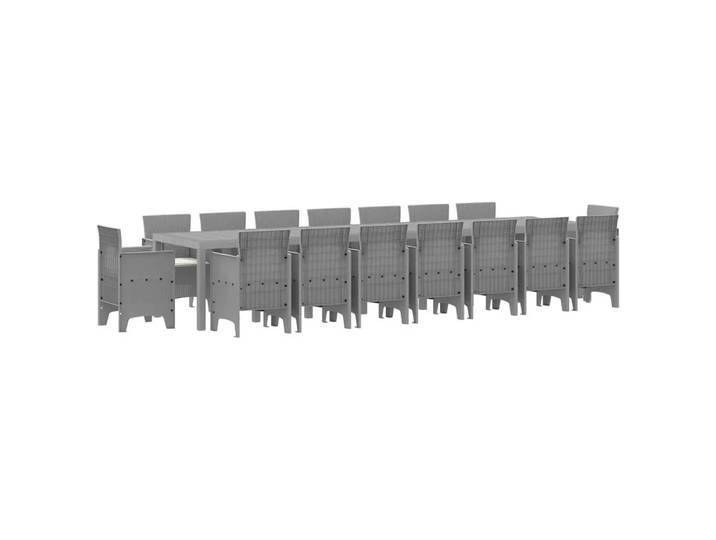 VidaXL - Gartenmöbel polypropylen, One Size, Silber