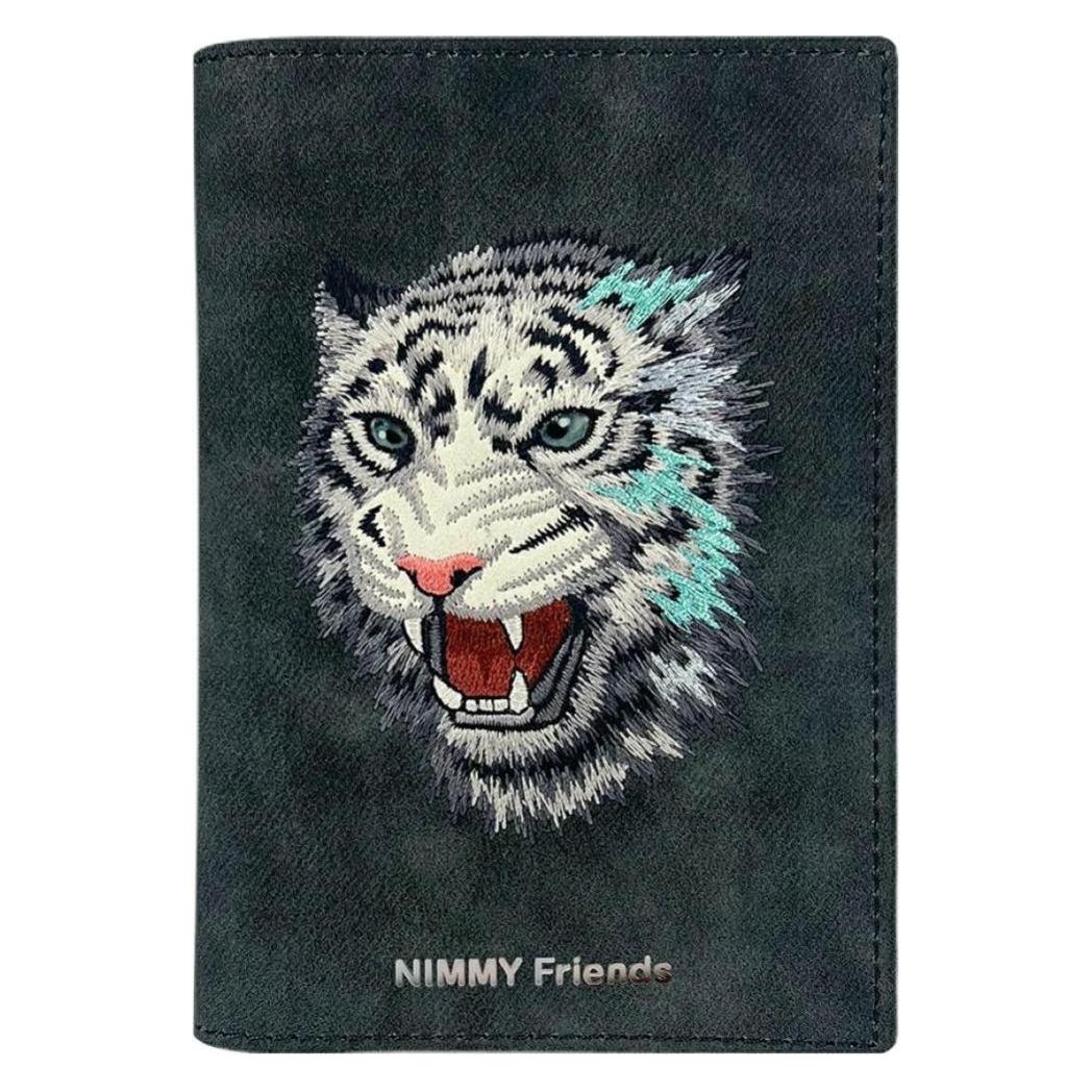 Nimmy Passport case wallet Raptor Tiger grey (Reisepasshülle) (N-XM-HZB-059)