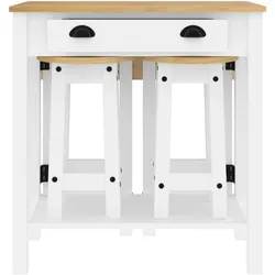 vidaXL, Bartisch, Tatonberg (Bar-Tisch + 4x Barhocker) (80 x 72 x 84 cm, 80 x 72 x 84 cm)