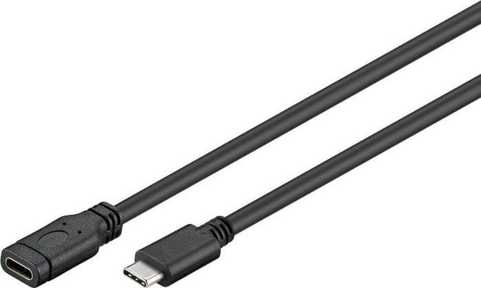 Microconnect USB 3.2 Gen 1 USB-C naar USB-C kabel, 1 meter, zwart